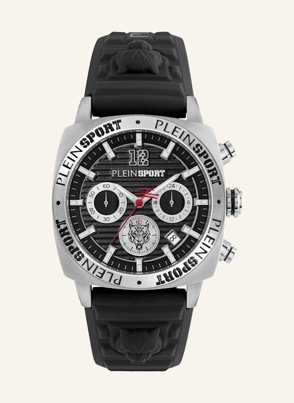 PLEIN SPORT Armbanduhr WILDCAT CHRONO SCHWARZ/ SILBER