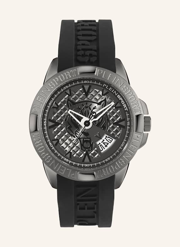 PLEIN SPORT Armbanduhr TOUCHDOWN SCHWARZ