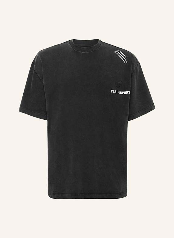 PLEIN SPORT T-Shirt Rundhalsausschnitt SCHWARZ