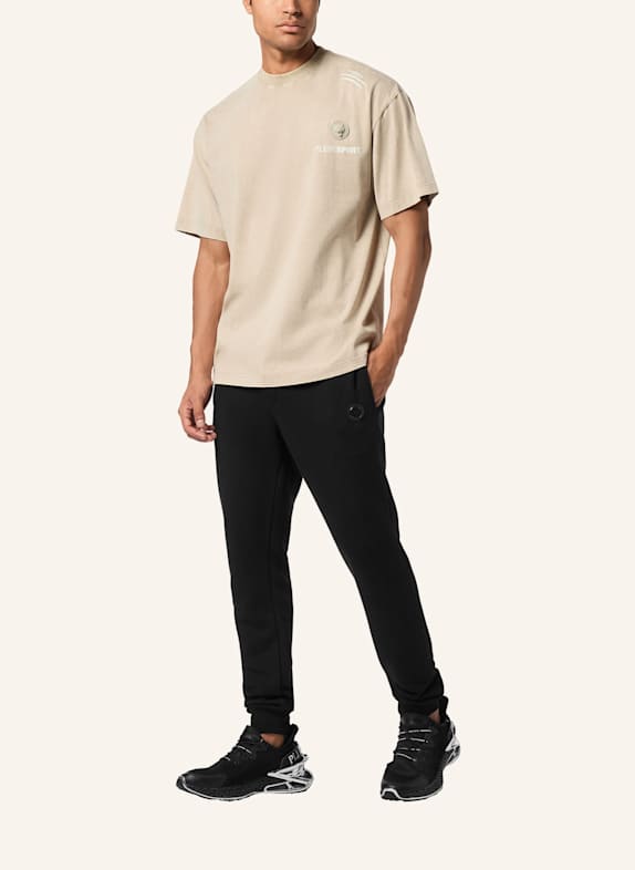 PLEIN SPORT Rundhals-T-Shirt BEIGE