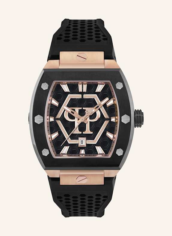 PHILIPP PLEIN Armbanduhr The Hexagon Phantom SCHWARZ