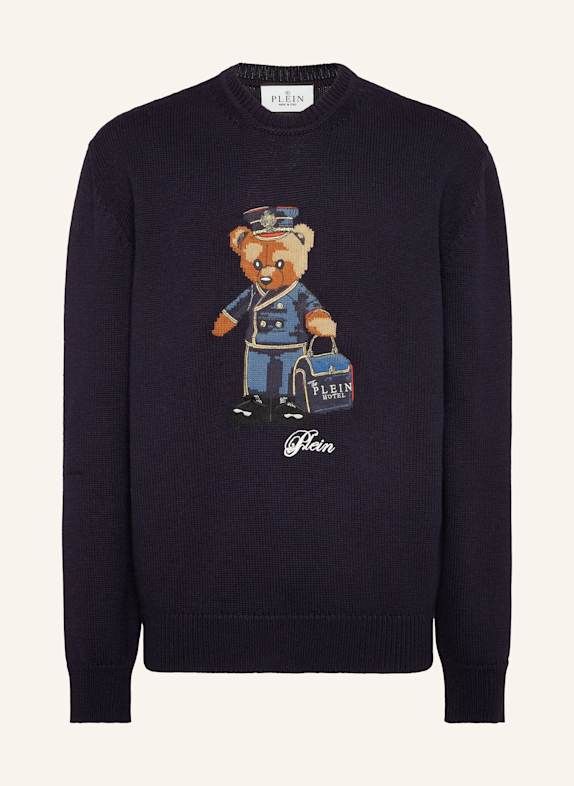 PHILIPP PLEIN PHILIPP PLEIN Rundhalspullover LOVE DUNKELBLAU