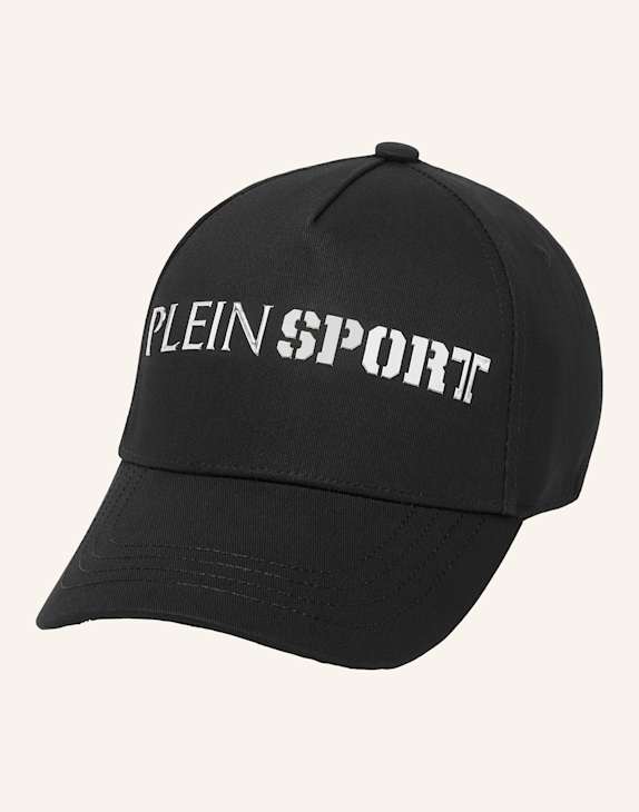 PLEIN SPORT Cap SCHWARZ/ SILBER