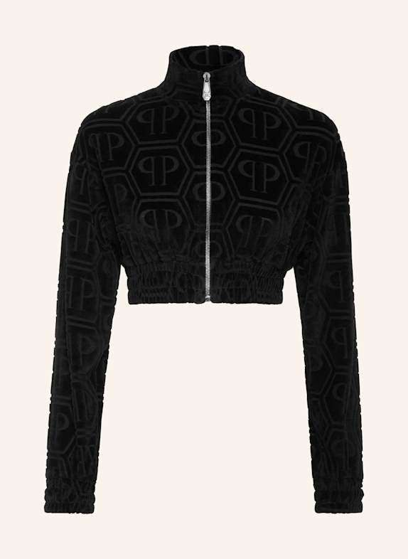 PHILIPP PLEIN Jogging-Jacke MONOGRAM SCHWARZ