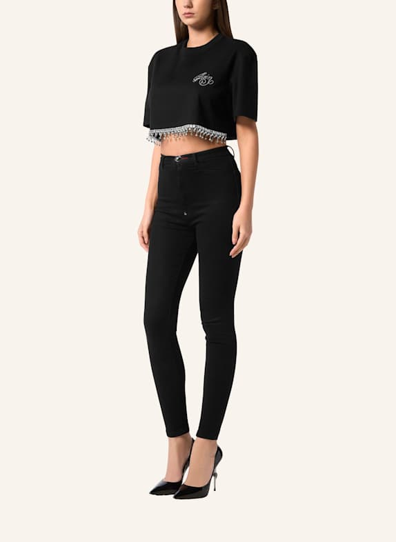 PHILIPP PLEIN Rundhals-T-Shirt SIGNATURE SCHWARZ