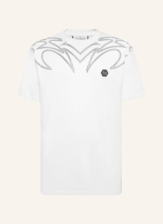 PHILIPP PLEIN T-Shirt Rundhalsausschnitt Ss WEISS