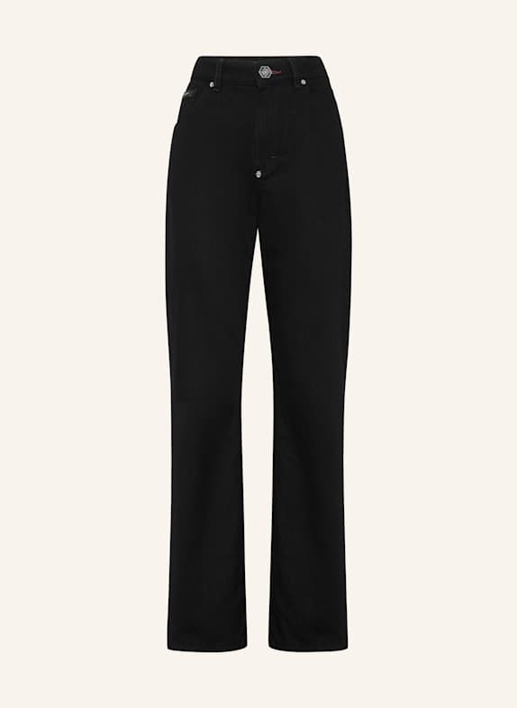 PHILIPP PLEIN Gerader Schnitt HEXAGON SCHWARZ