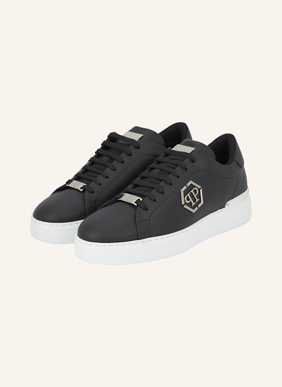 PHILIPP PLEIN Low-Top Turnschuhe HEXAGON SCHWARZ