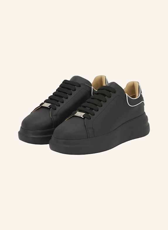 PHILIPP PLEIN Leder Sneaker SCHWARZ