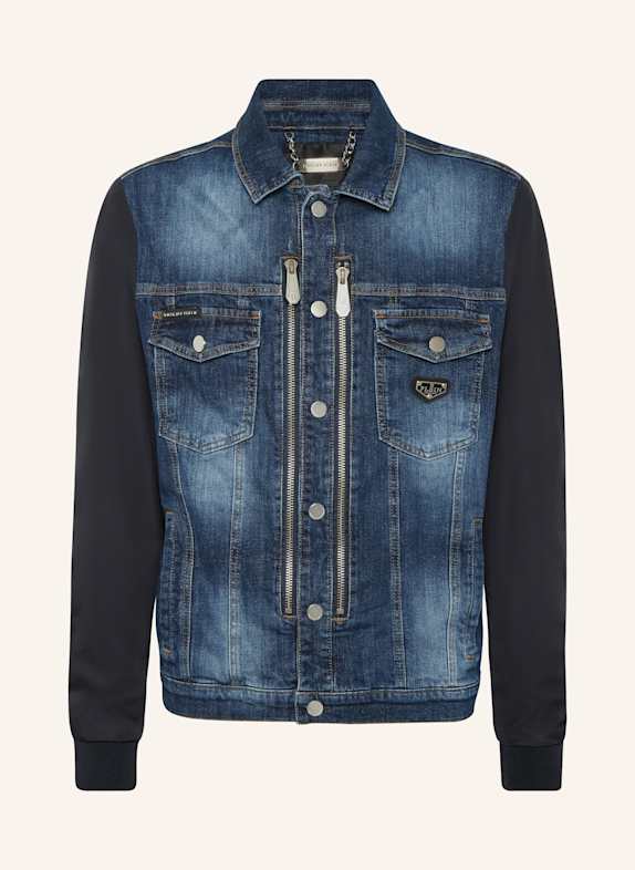 PHILIPP PLEIN Denim-Jacke COLLEGE BLAU