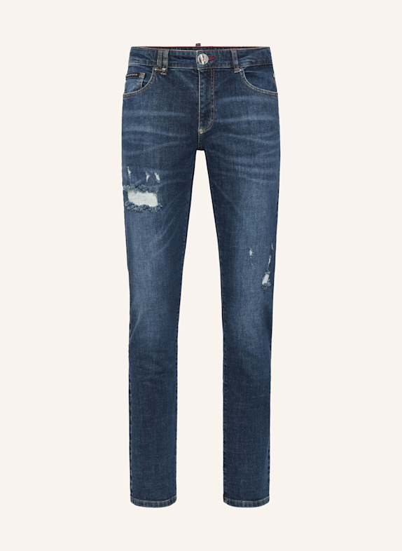 PHILIPP PLEIN Supergerader Schnitt DUNKELBLAU