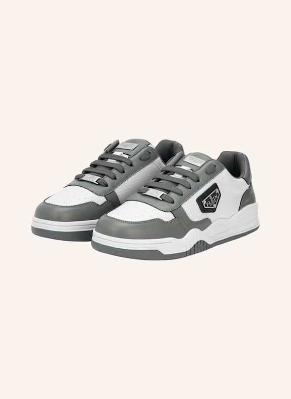 PHILIPP PLEIN Lo-Top Turnschuhe STREET GRAU/ DUNKELGRAU
