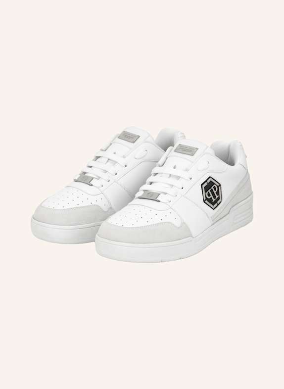 PHILIPP PLEIN Lo-Top Turnschuhe P-FORCE 78 WEISS