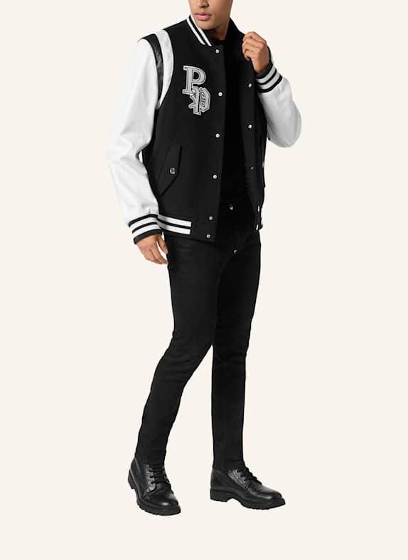 PHILIPP PLEIN Bomberjacke COLLEGE SCHWARZ