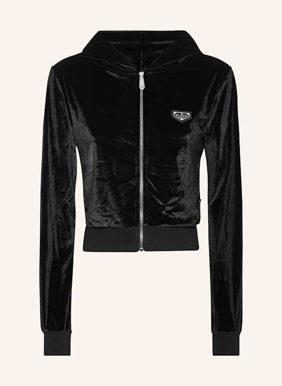 PHILIPP PLEIN PHILIPP PLEIN Sweatjacke mit Kapuze SIGNATURE SCHWARZ