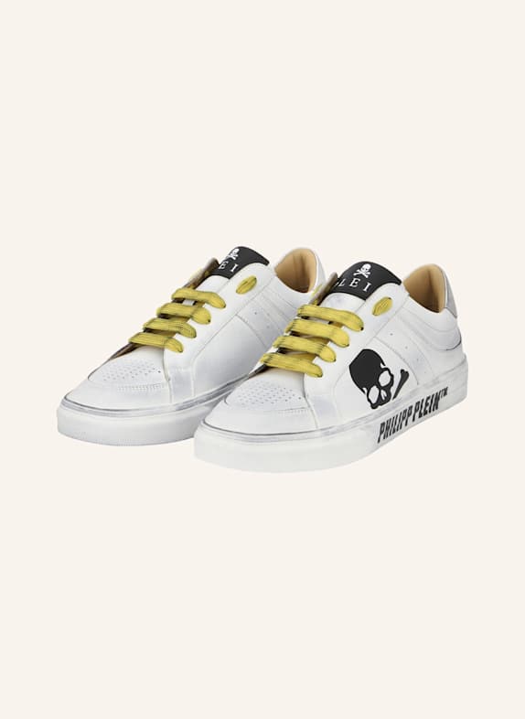 PHILIPP PLEIN Lo-Top Turnschuhe RETROKICKZ WEISS