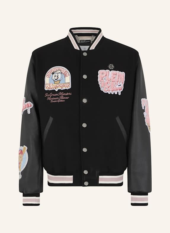 PHILIPP PLEIN PHILIPP PLEIN College Bomber Ice Cream Monsters SCHWARZ