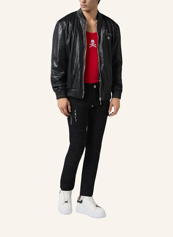 PHILIPP PLEIN Jeans Rock Star Fit MONOGRAM SCHWARZ