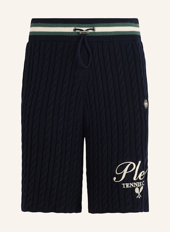 PHILIPP PLEIN PHILIPP PLEIN Knitted Drawstring Shorts Plein Tennis DUNKELBLAU
