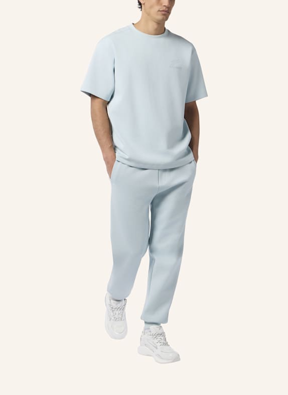 PLEIN SPORT Kurzarm-Rundhals-T-Shirt ICON HELLBLAU