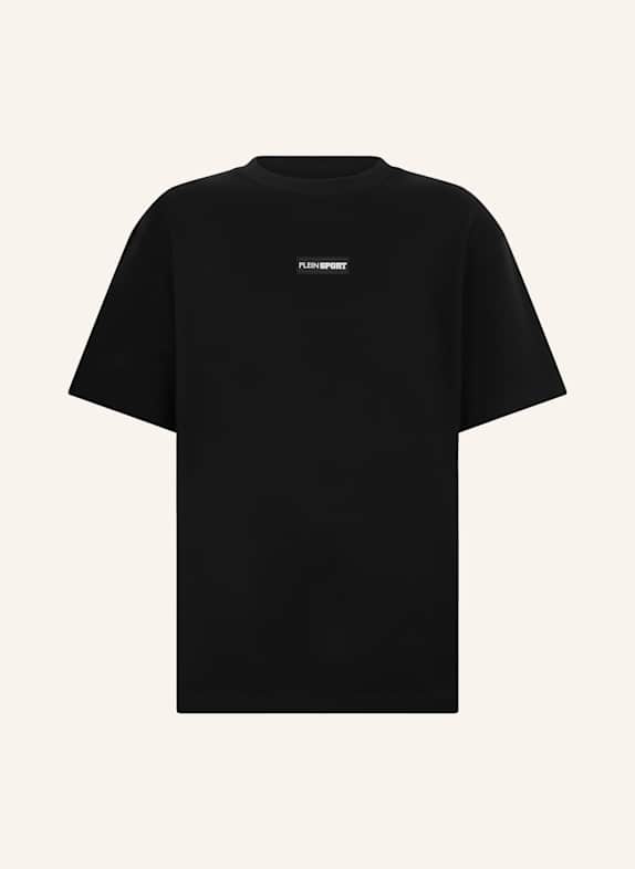 PLEIN SPORT PLEIN SPORT Slub Cotton T-Shirt Scratch SCHWARZ