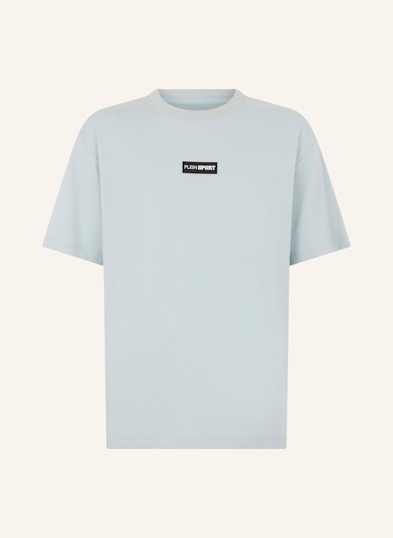 PLEIN SPORT PLEIN SPORT Slub Cotton T-Shirt Scratch HELLBLAU