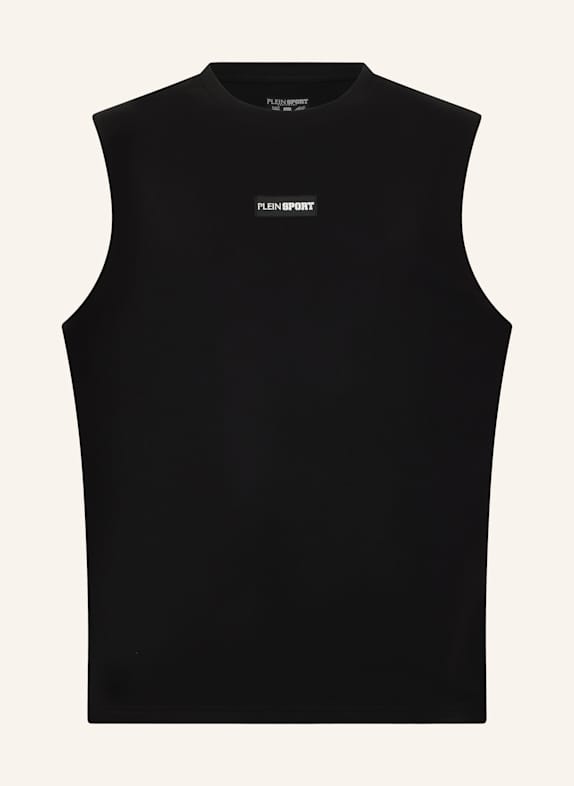 PLEIN SPORT PLEIN SPORT Slub Cotton Tanktop SCHWARZ