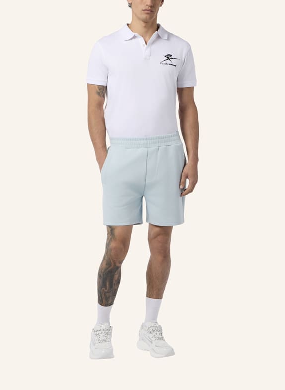 PLEIN SPORT Jogging-Shorts ICON HELLBLAU