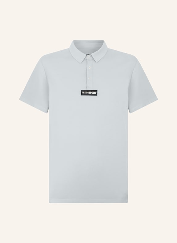 PLEIN SPORT PLEIN SPORT Pique Polo T-Shirt Scratch HELLBLAU