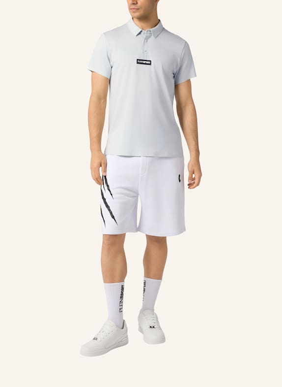 PLEIN SPORT Kurzarm-Poloshirt SCRATCH HELLBLAU