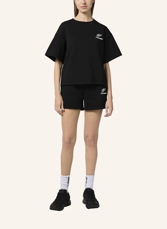 PLEIN SPORT Kurzarm-Rundhals-T-Shirt SCRATCH SCHWARZ