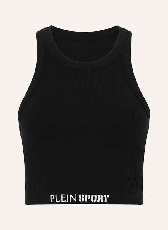 PLEIN SPORT PLEIN SPORT Ribbed Tank Top SCHWARZ