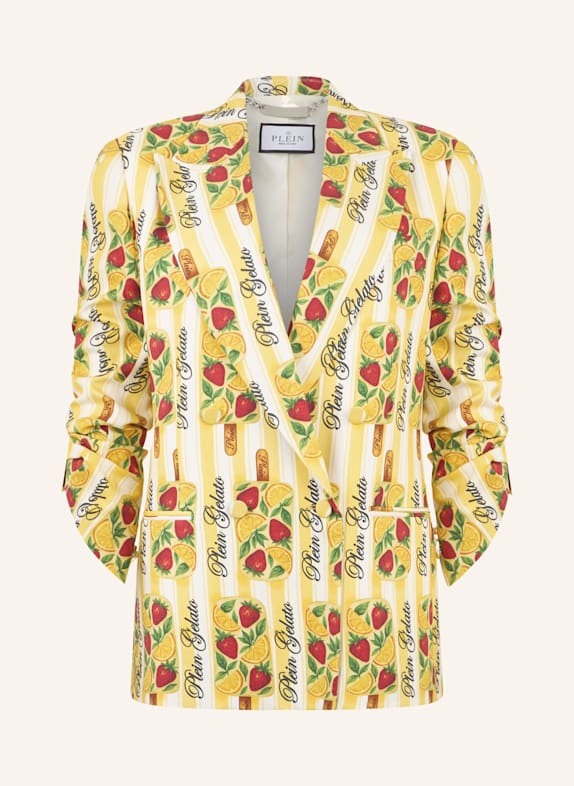 PHILIPP PLEIN PHILIPP PLEIN Double-Breasted Duke Blazer Plein Gelato GELB