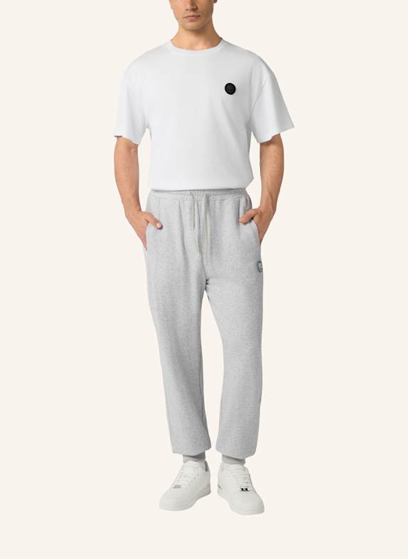 PLEIN SPORT Kurzarm-Rundhals-T-Shirt TIGER WEISS