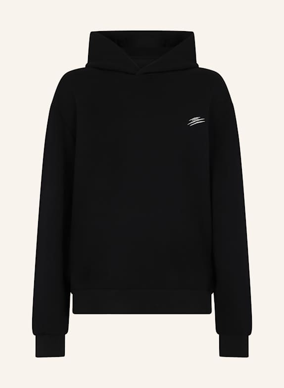 PLEIN SPORT PLEIN SPORT Fleece Hoodie Chrome Scratch SCHWARZ