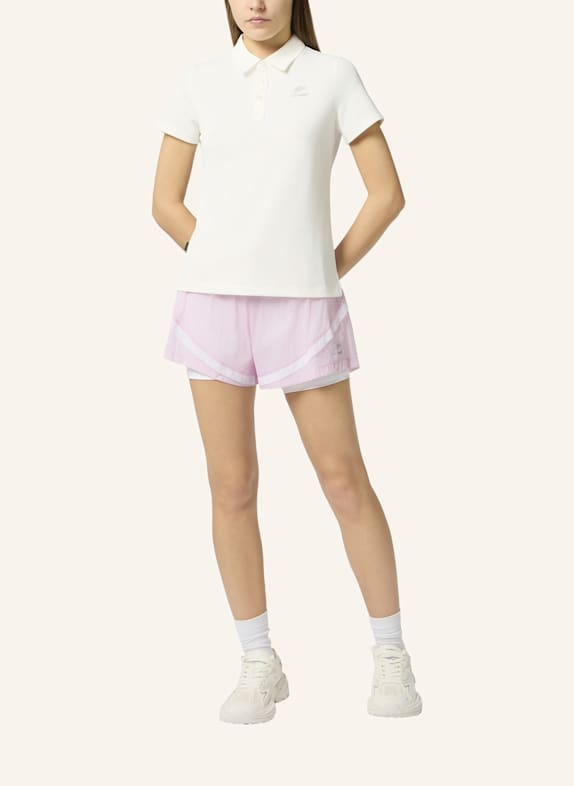 PLEIN SPORT Kurzarm-Poloshirt SCRATCH WEISS