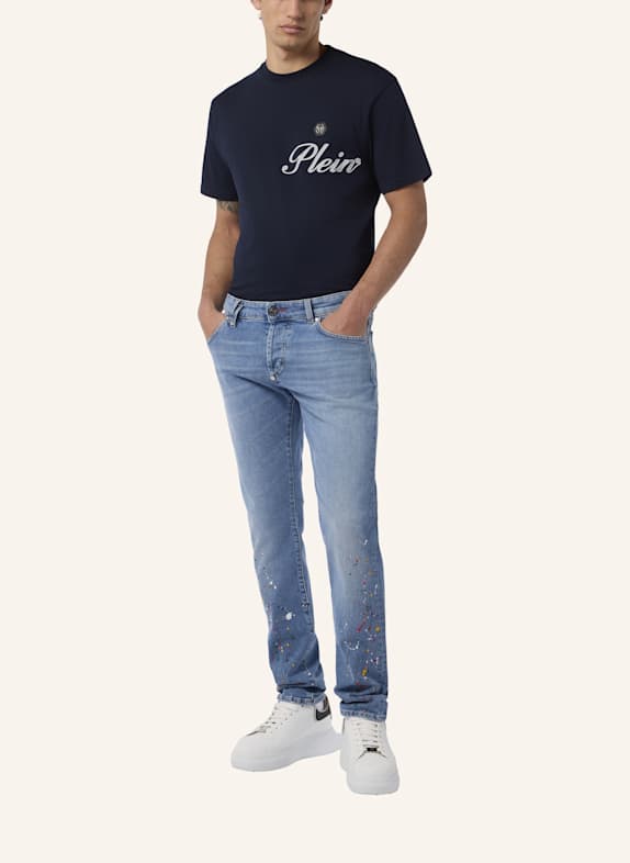 PHILIPP PLEIN Jeans mit Supergerader Schnitt HELLBLAU