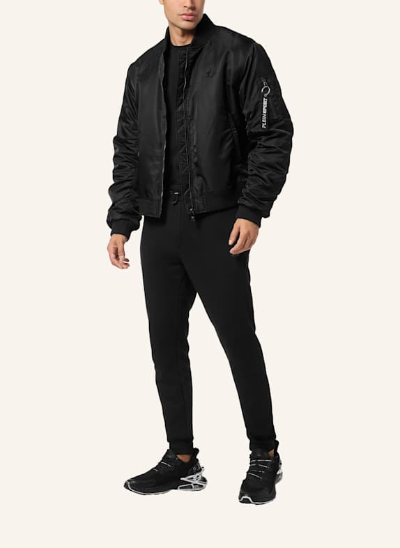 PLEIN SPORT Bomberjacke ICON SCHWARZ
