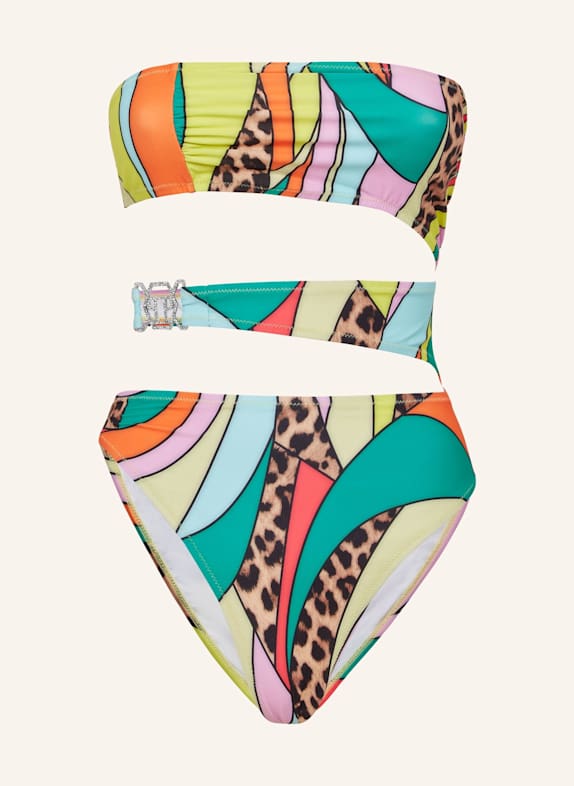 PHILIPP PLEIN Monokini BLAU/ GELB/ FUCHSIA