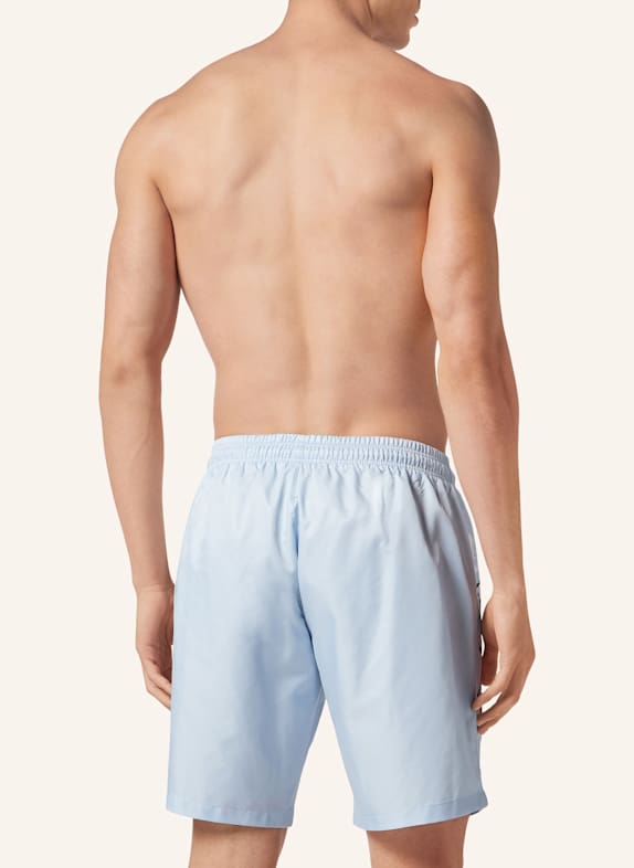 PHILIPP PLEIN Badehose BULLDOGS HELLBLAU