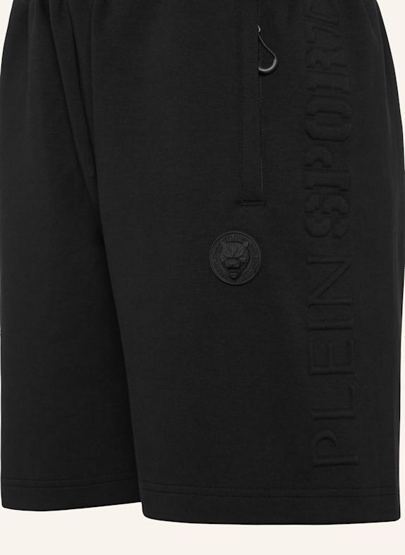 PLEIN SPORT Jogging-Shorts SCHWARZ