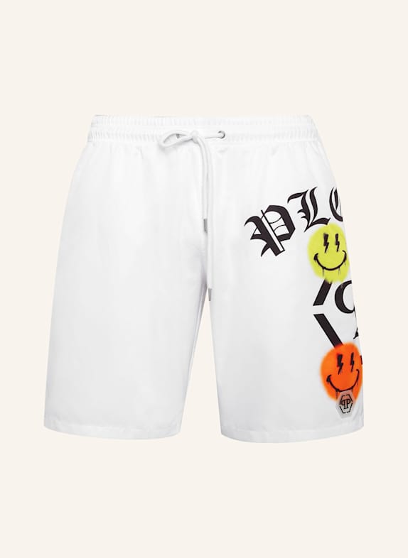 PHILIPP PLEIN Badehose WEISS