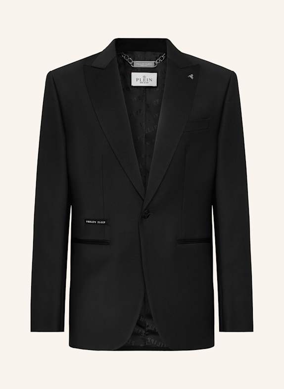 PHILIPP PLEIN PHILIPP PLEIN Ein-Knopf-Blazer Slim Fit TEDDY SCHWARZ