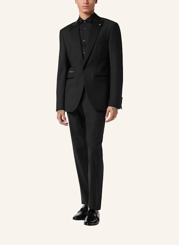 PHILIPP PLEIN Slim-Fit-Einknopfblazer TEDDY SCHWARZ