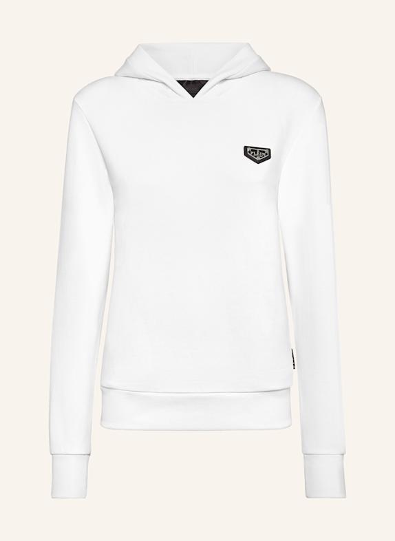 PHILIPP PLEIN PHILIPP PLEIN Hoodie ICONIC PLEIN WEISS