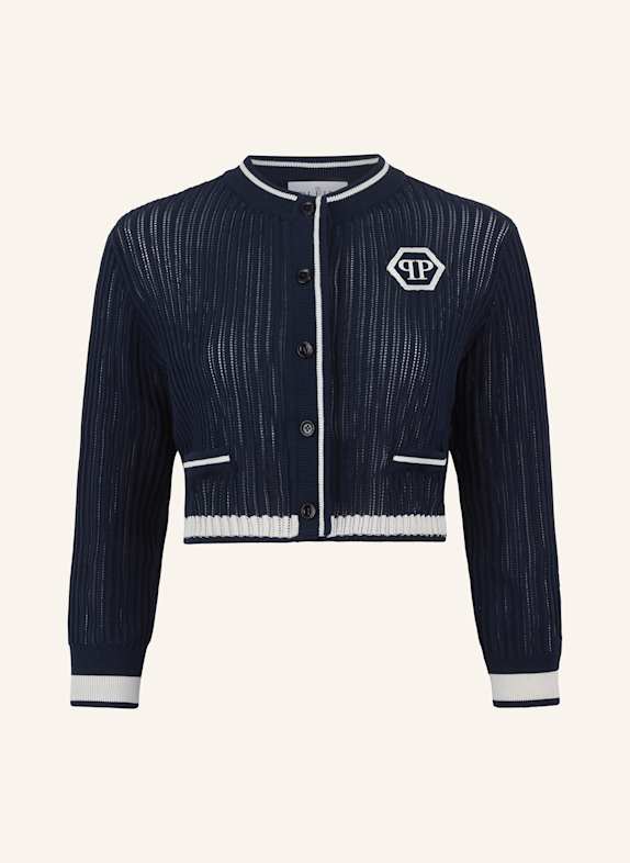 PHILIPP PLEIN PHILIPP PLEIN Knitted Cardigan Hexagon Hexagon DUNKELBLAU