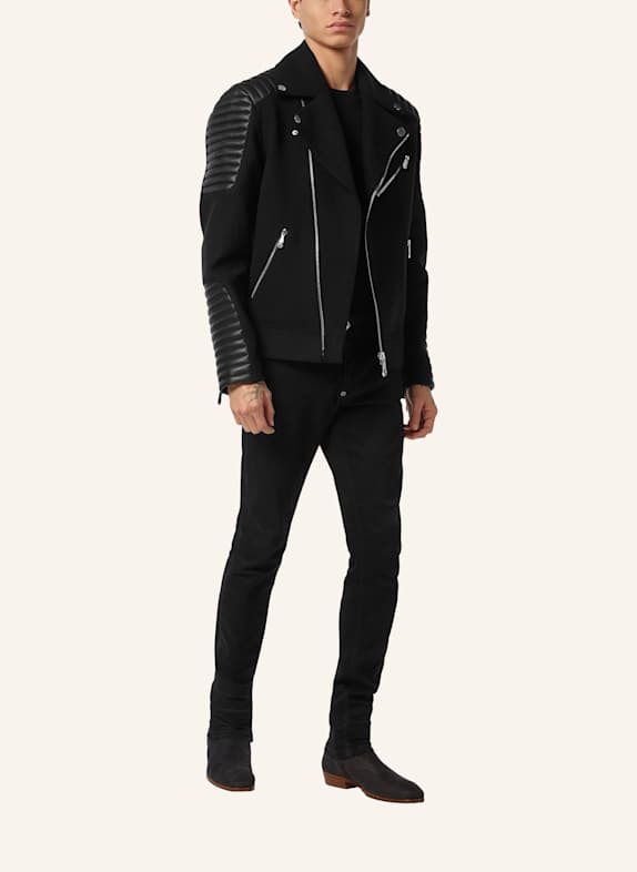 PHILIPP PLEIN Bikerjacke SCHWARZ