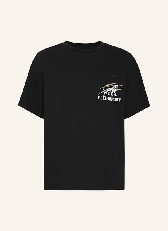 PLEIN SPORT PLEIN SPORT T-Shirt Rundhalsausschnitt Ss TIGER SCHWARZ