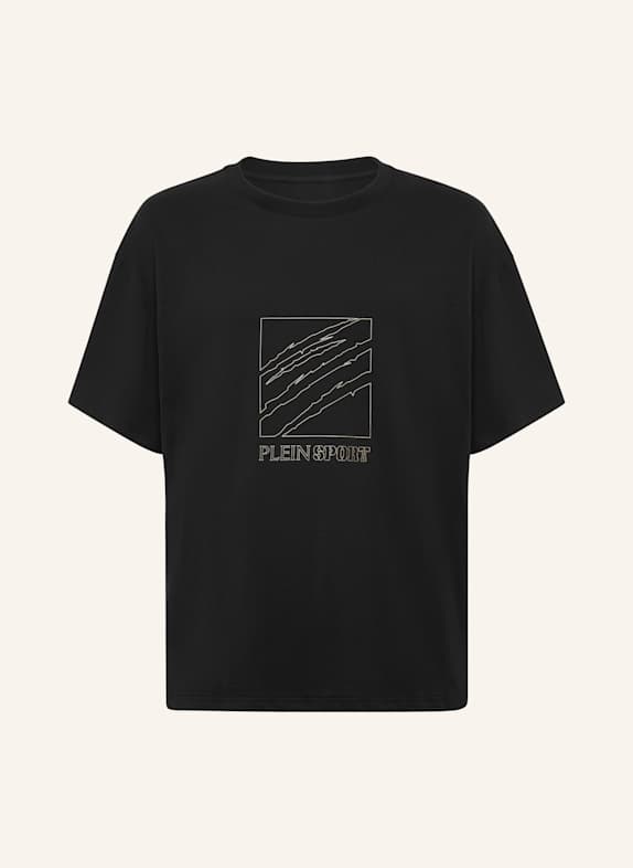 PLEIN SPORT PLEIN SPORT T-Shirt Rundhalsausschnitt Ss SCRATCH SCHWARZ
