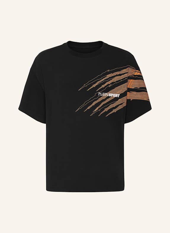 PLEIN SPORT PLEIN SPORT T-Shirt Rundhalsausschnitt Ss SCRATCH SCHWARZ